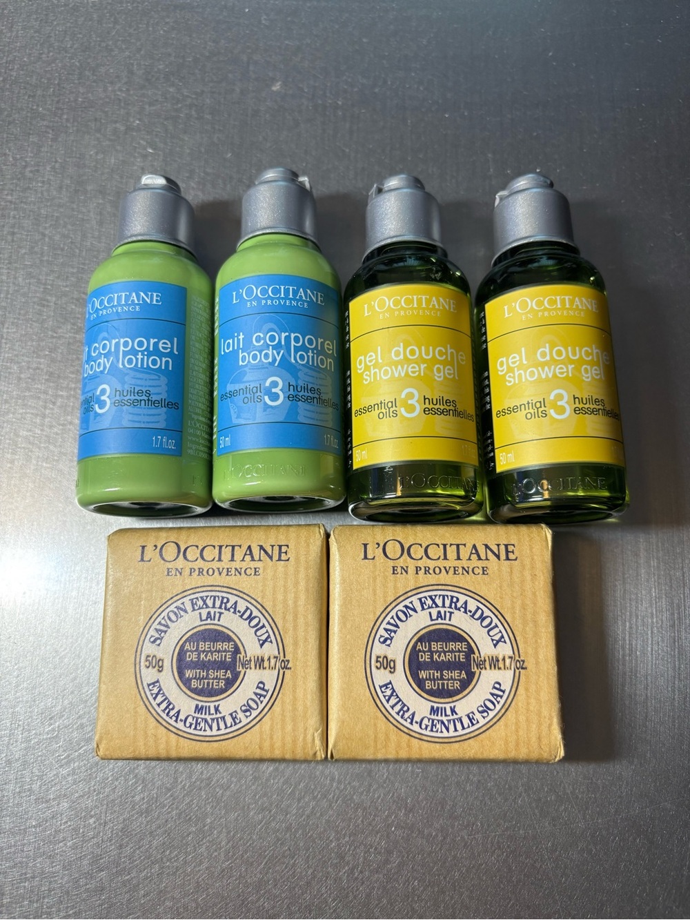 L'OCCITANE Green & Yellow Travel Body Lotions, Shower Gels & Soaps